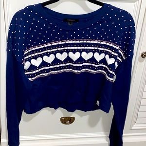 Forever 21 crop top long sleeve